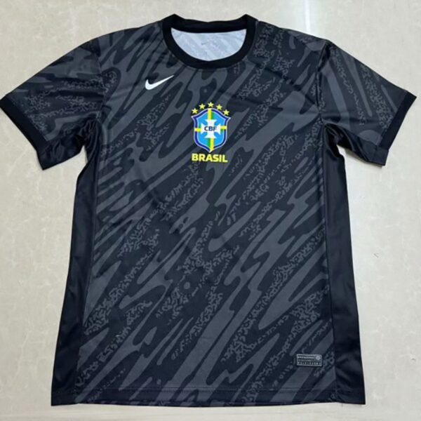 MAILLOT BRESIL 2024 / 2025 ENTRAINEMENT - NOUVEAU - NOIR