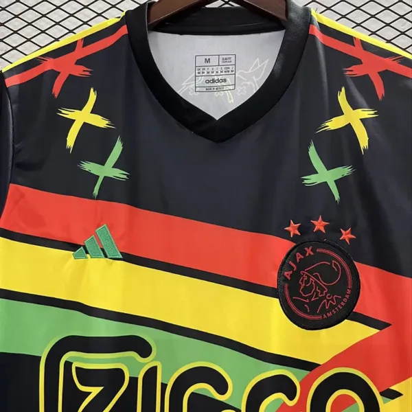 maillot ajax amsterdam bob marley 2024/25 edition spéciale