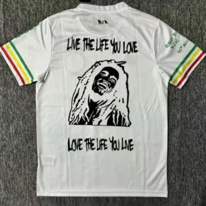 maillot ajax amsterdam bob marley blanc – 2024/25 – edition spéciale
