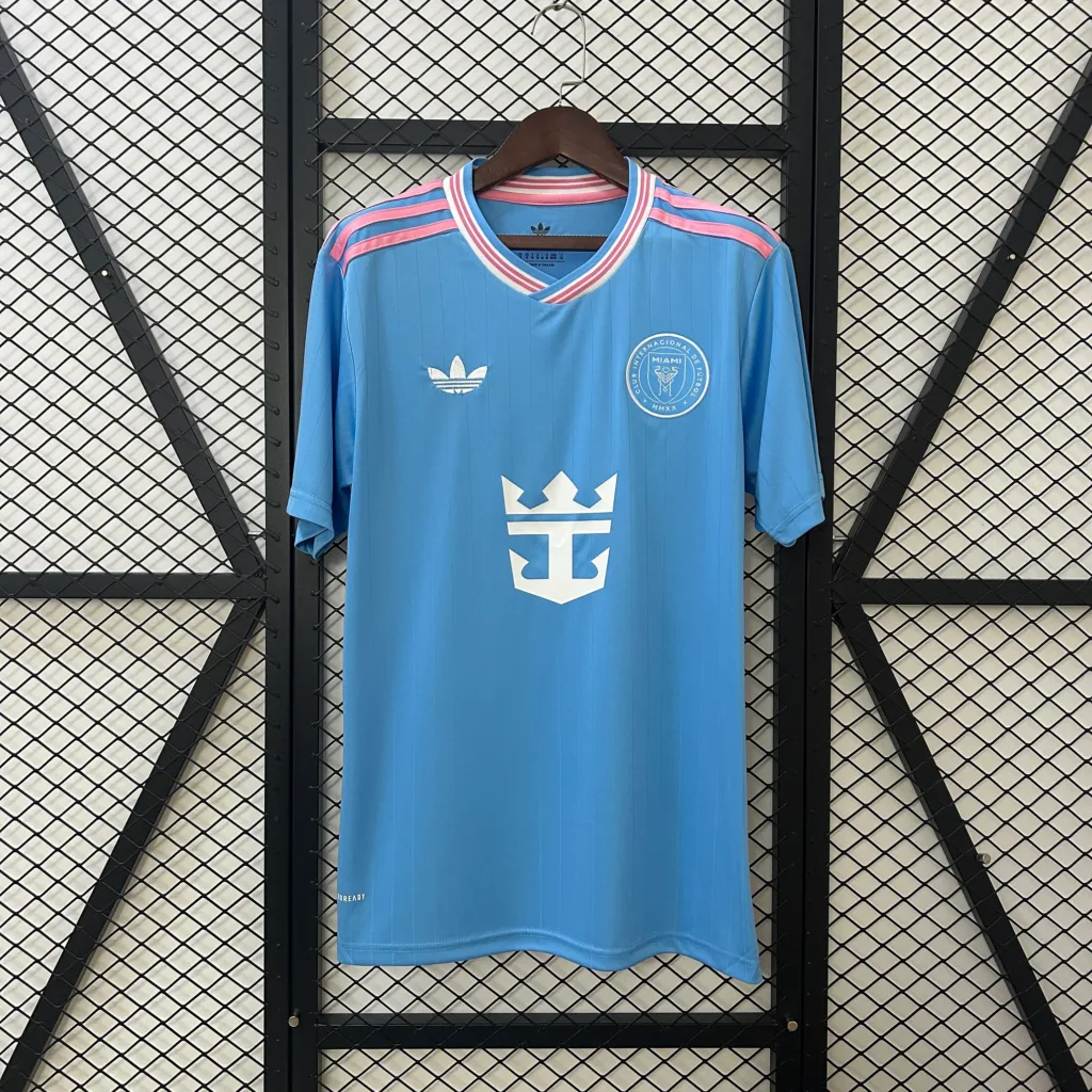 maillot inter miami 2025 2026 bleu/rose adidas nouveau
