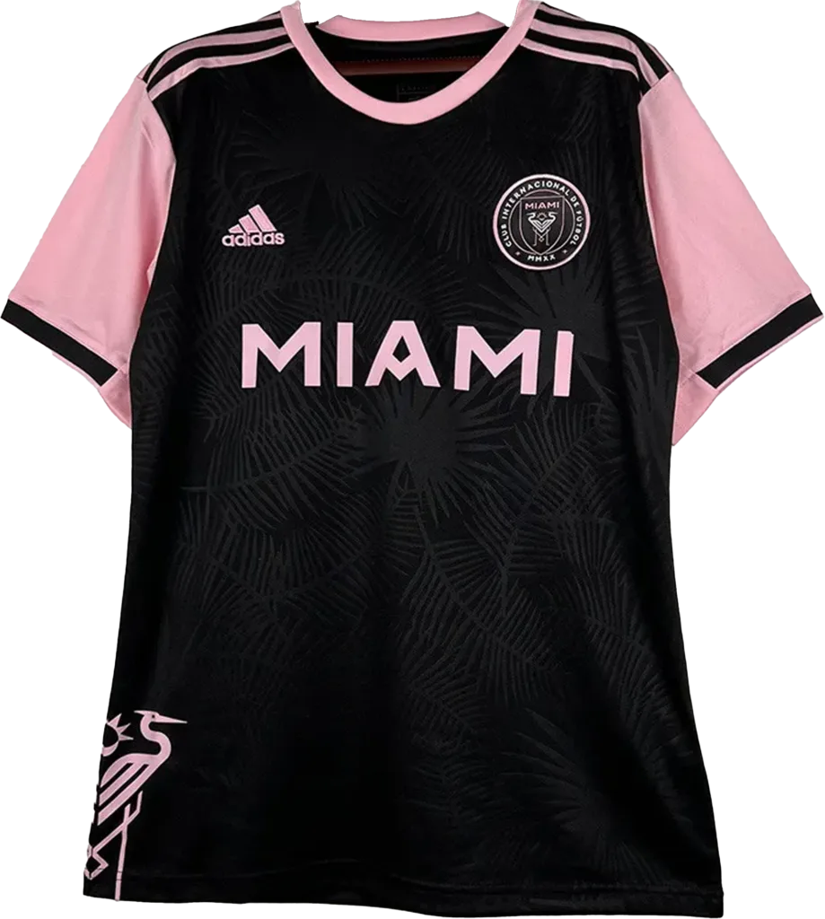 maillot inter miami 2025/2026 noir / rose adidas