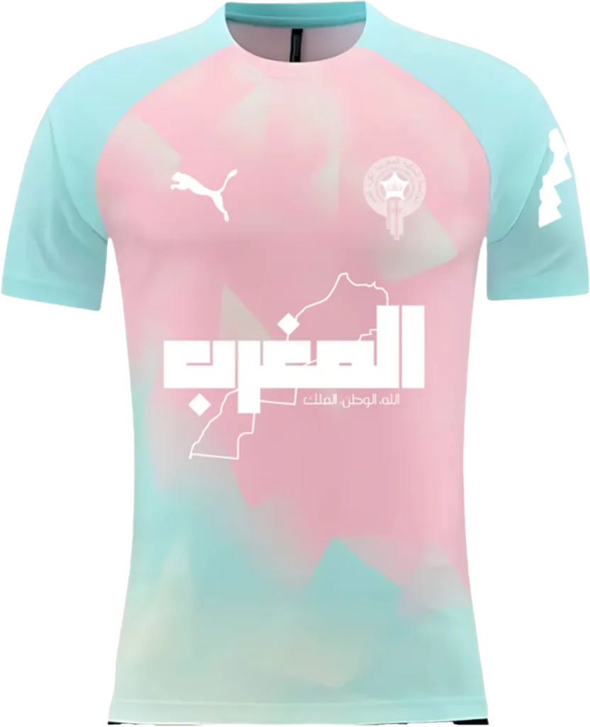 maillot maroc 2025/2026 rose edition spéciale puma