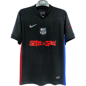 maillot fc barcelone x travis scott 2025 noir spéciale – cactus jack
