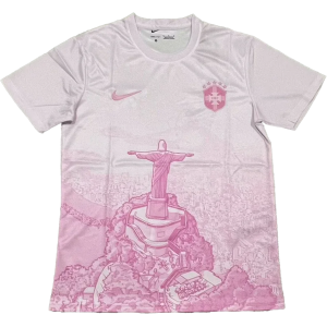 maillot brésil rouge jesus christ 2025/26 nouveau