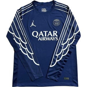 maillot psg 2025 fourth manche longue bleu