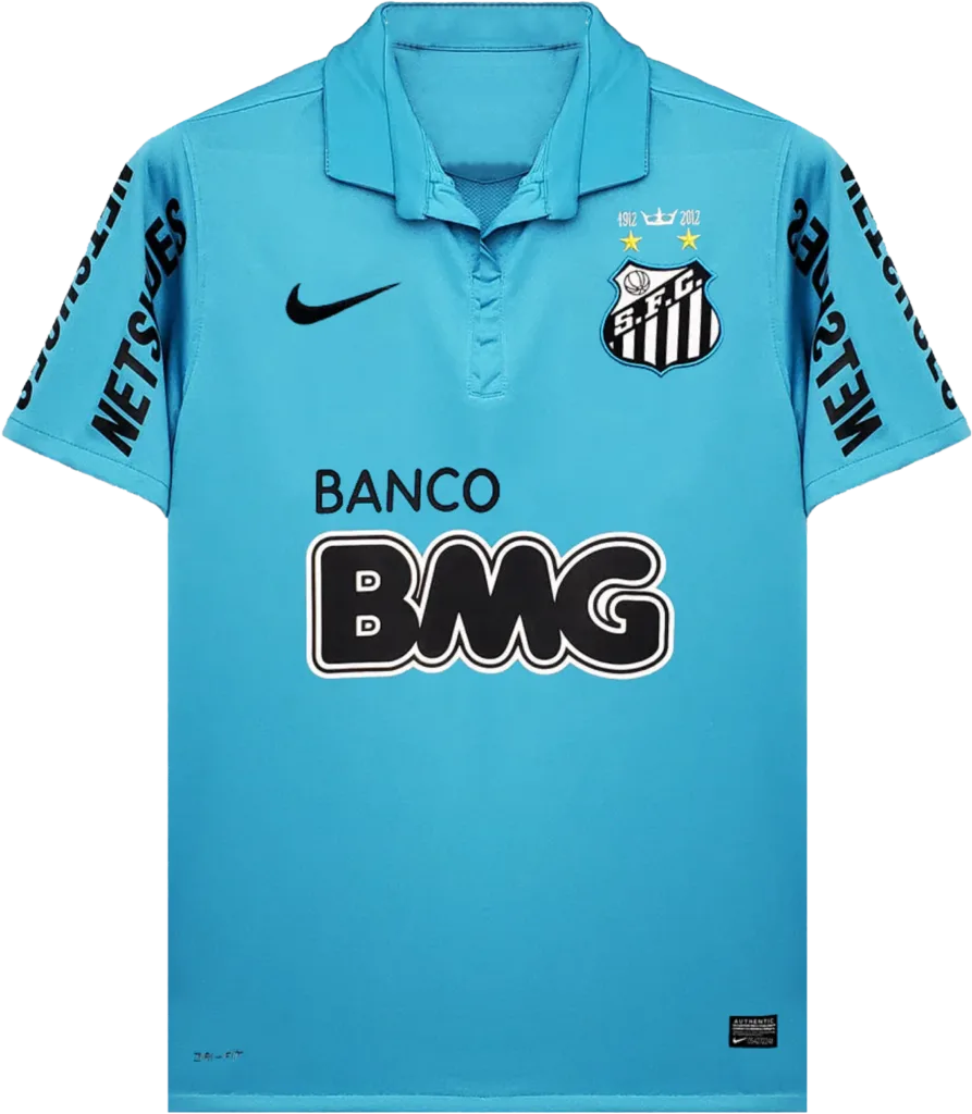 maillot santos bleu 2012 nike retro