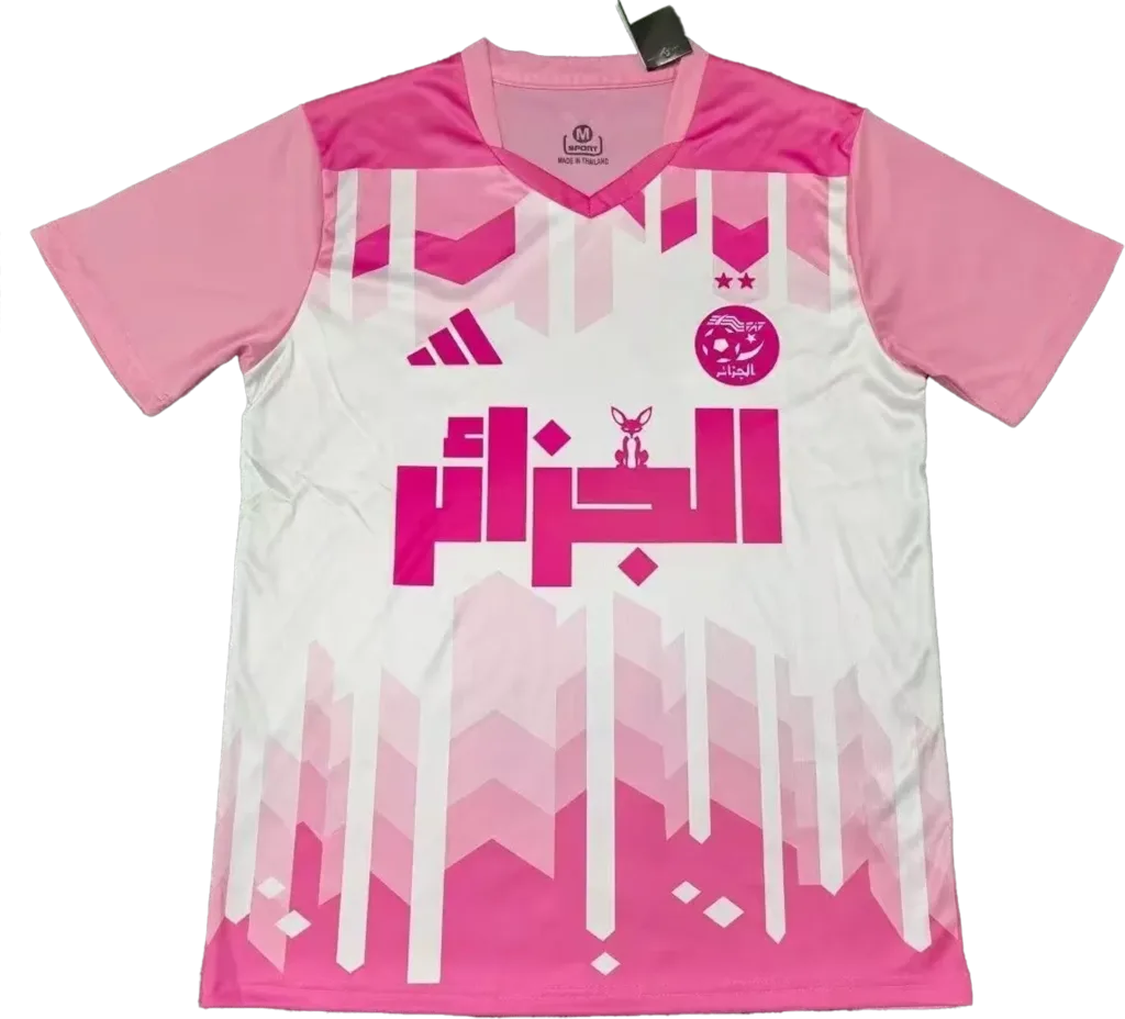 maillot algérie rose fennec 2025/26 adidas